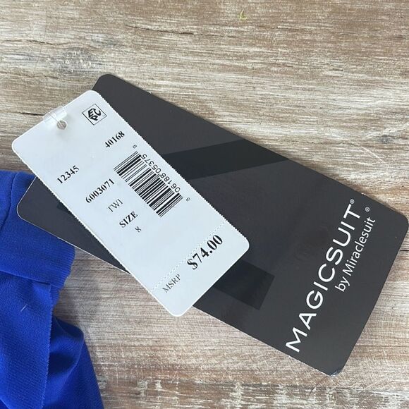 Miraclesuit royal blue swim skort - Picture 7 of 7